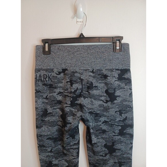 Gymshark Adapt Camo Seamless Leggings Small Black Asphalt Gray Activewear - Picture 7 of 8